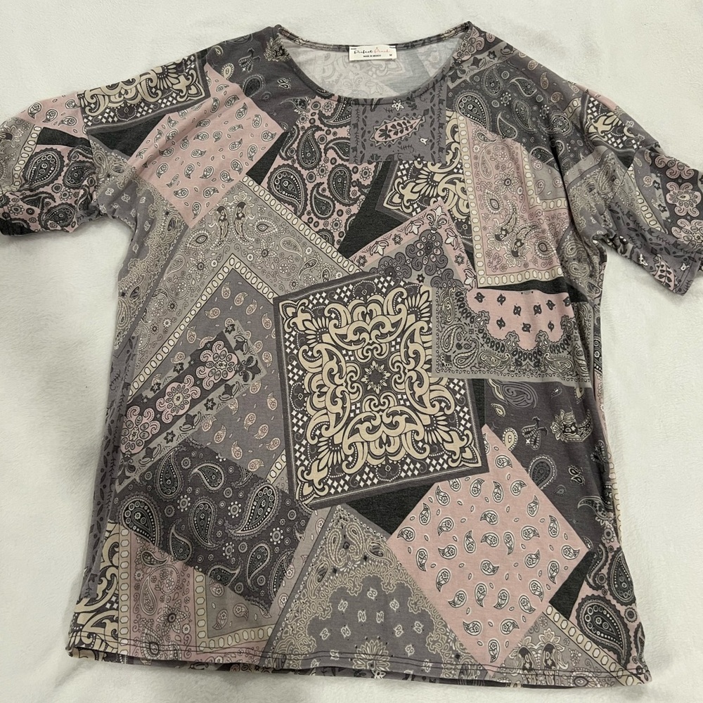 Paisley Patchwork Tee - image 1
